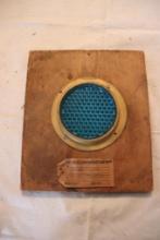 Dressel railroad signal lense, rare blue