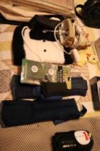 Lot Of Miscellaneous Items Including Night Lights, Flash Lights Microscope, etc.