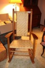 Old Woven Rocking Chair