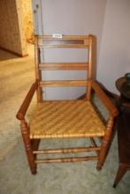 Solid Wood Woven Chair