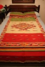 39 in. x 83 in. Vintage South Western Style Blanket