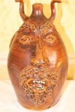 Browns Pottery Face Jug Arden North Carolina