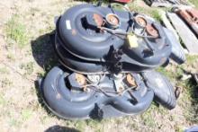 Lot of (10) Mower Decks and a Snow Blade