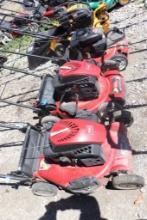 (4) Various Lot Of Push Mowers