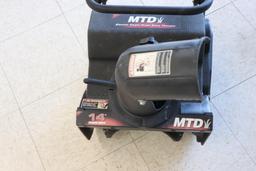 MTD Elec. Single Stage Snow Blower