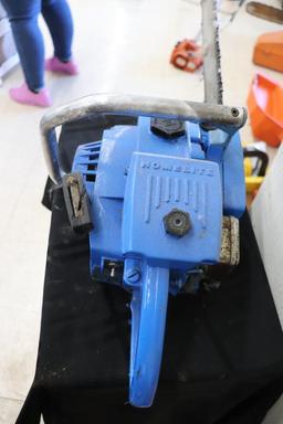 Homelite Gas Powered Chainsaw, Has Been Painted