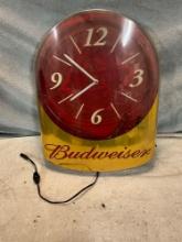 2002 Budweiser neon light wall clock