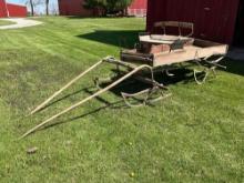 Early Buckboard wagon on sleigh runners