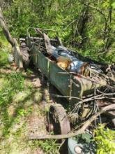 Antique Manure Spreader on Steel