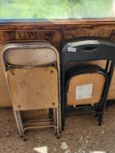 Metal & Poly Folding Chairs in Various Conditions