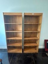 2 BOOK SHELVES 29X72 INCHES