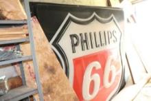 Large Phillips 66 Plastic Insert Gas Station Sign