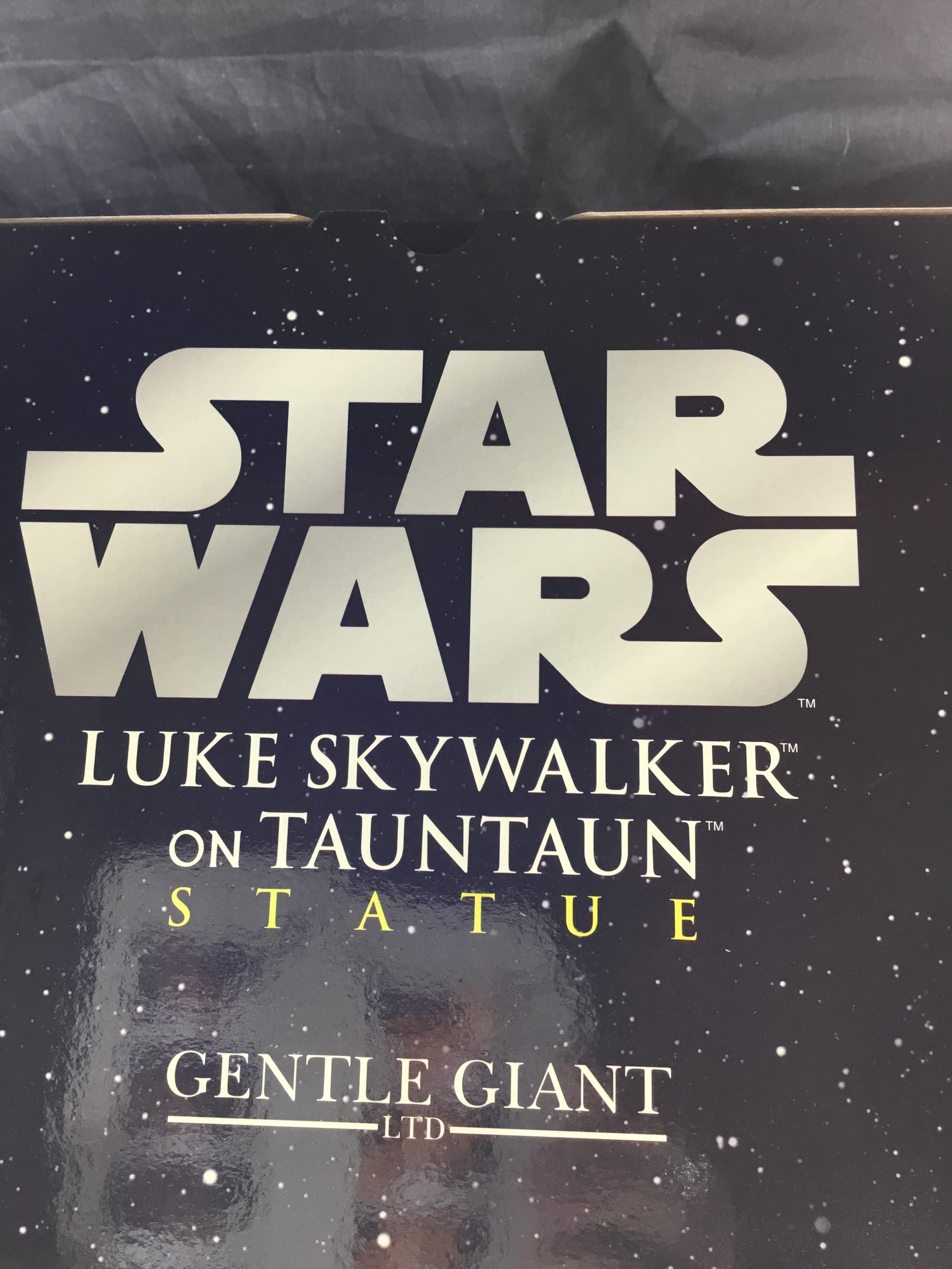 Luke Skywalker tauntan statue