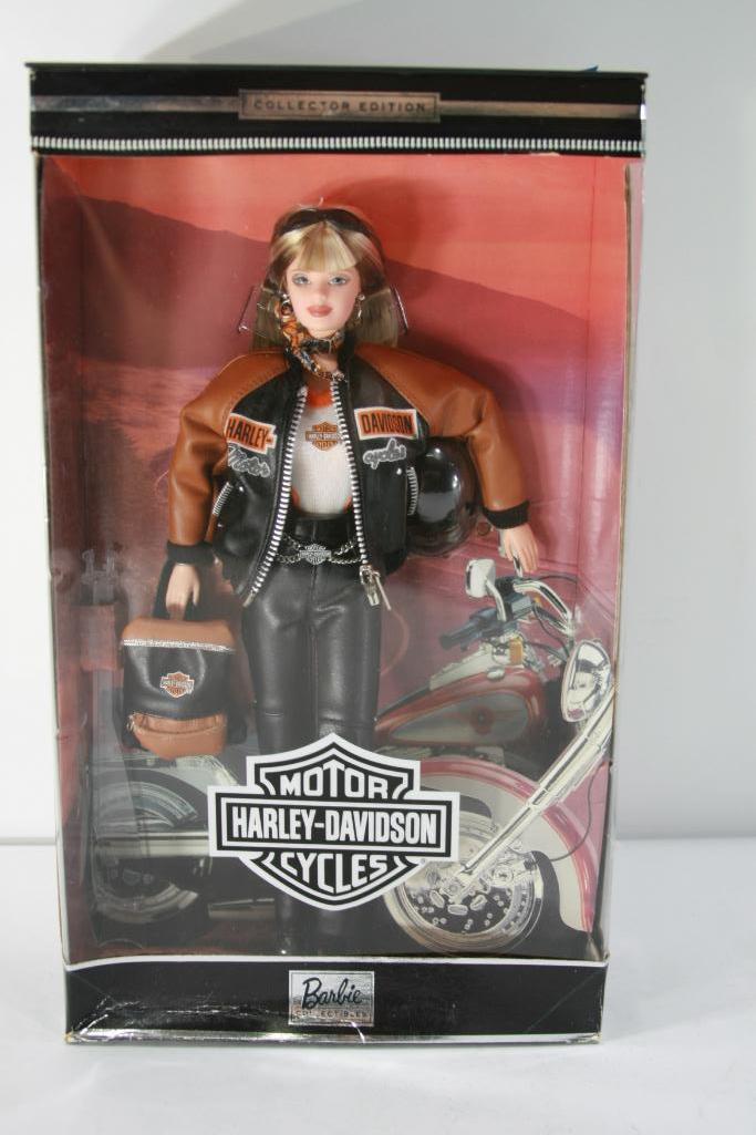 Harley Davidson Barbie Doll Collector Edition # 4 w Back Pack (1999)