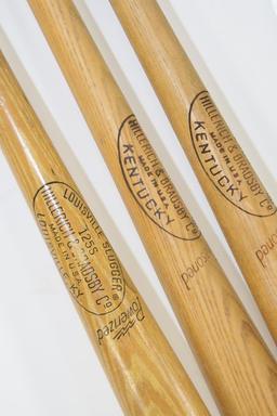 Official Genuine engraved Roger Maris Louisville Slugger 125s, 250s,250s, rm2, 1, 1.32" bats.