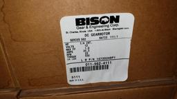 Entire pallet bison new in box gear motors est 48 units DC Gearmotors