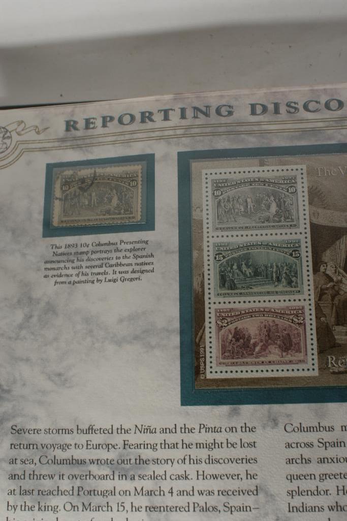 1893 Christopher Columbus Stamps in Album
