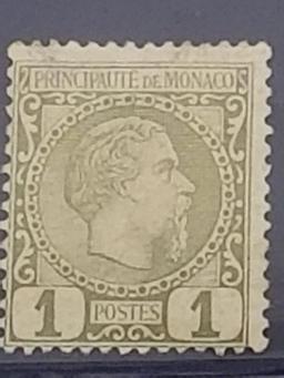 1885 Monaco Stamp 2 units