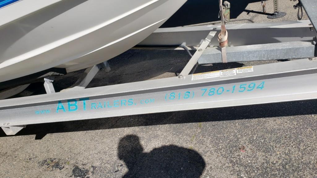 1989 23ft Trophy Series Bayliner Fishing Boat with ABT Aluminum Trailer Force 125 Engines