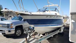 1989 23ft Trophy Series Bayliner Fishing Boat with ABT Aluminum Trailer Force 125 Engines