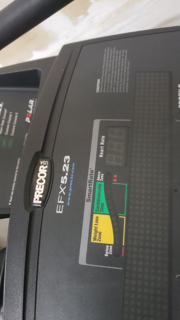 Precor USA Elliptical Used Powers on EFX 5.23 Tested