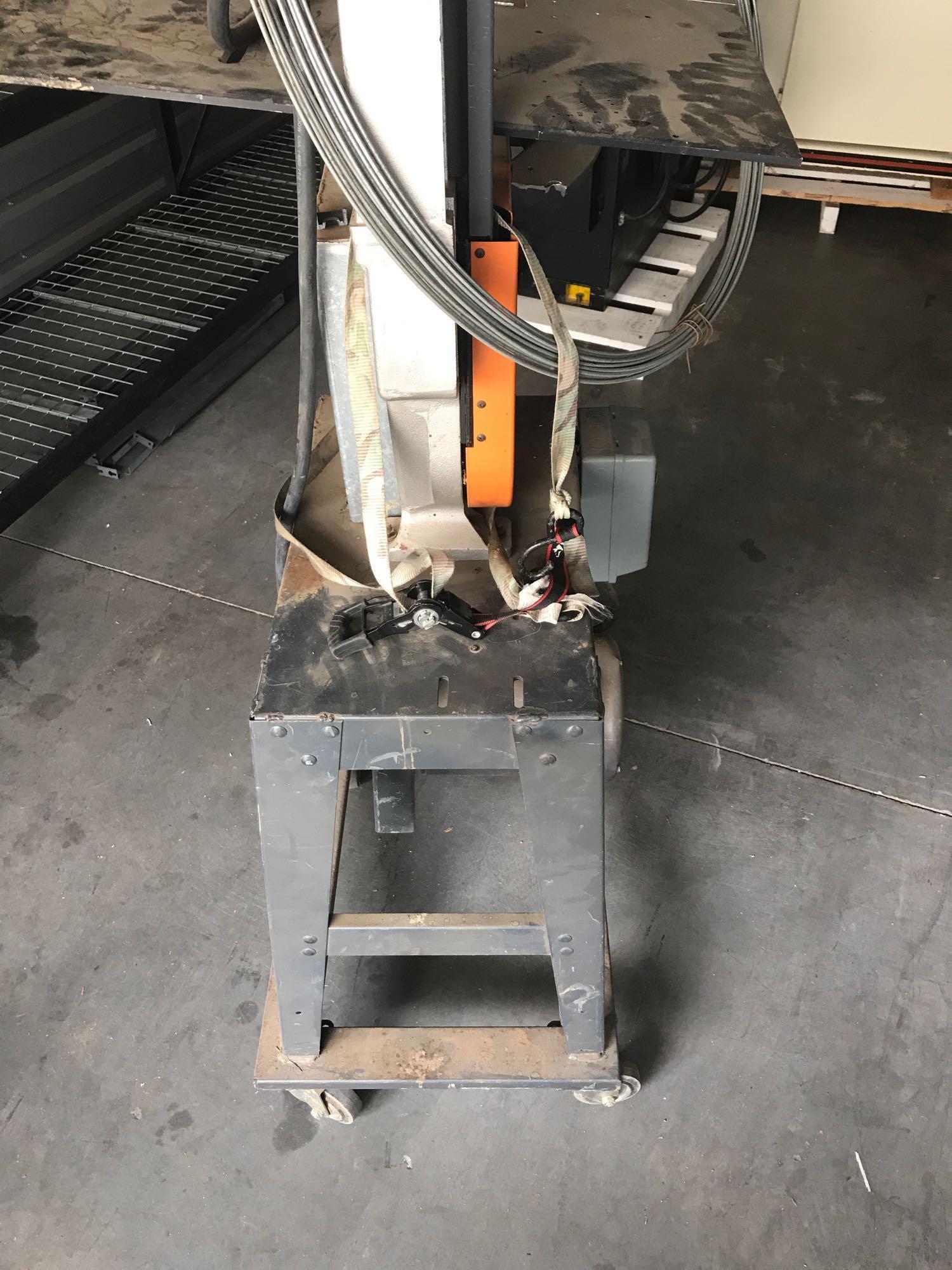 Ridgid BS14002 Band Saw on Rolling Stand