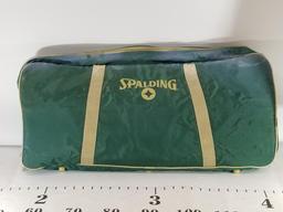 Spalding Croquet Bocce Ball Set Clubs Balls Bag some wear to the bag