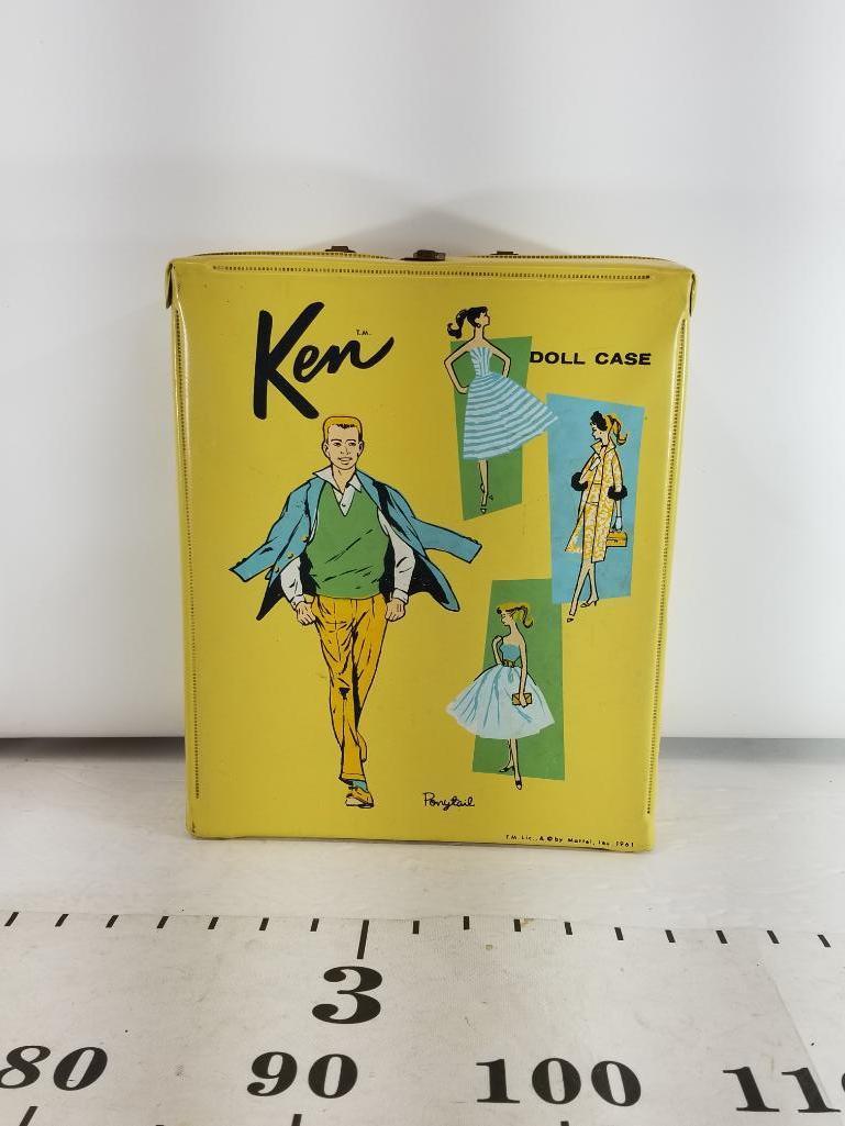 Vintage Ken Doll Case with Ken Doll with Clothing