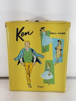 Vintage Ken Doll Case with Ken Doll with Clothing