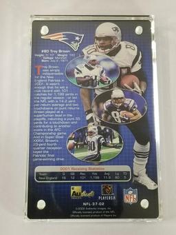 2002 NFL 24K Gold Metal Collectible Troy Brown Limited Edition