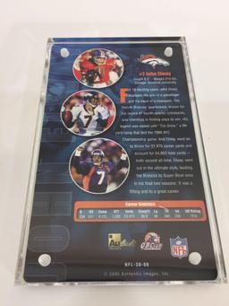 2000 NFL John Elway 2x SB and 2x MVP 24k Gold Metal Card Limited Edition #2217/10000 w/ COA