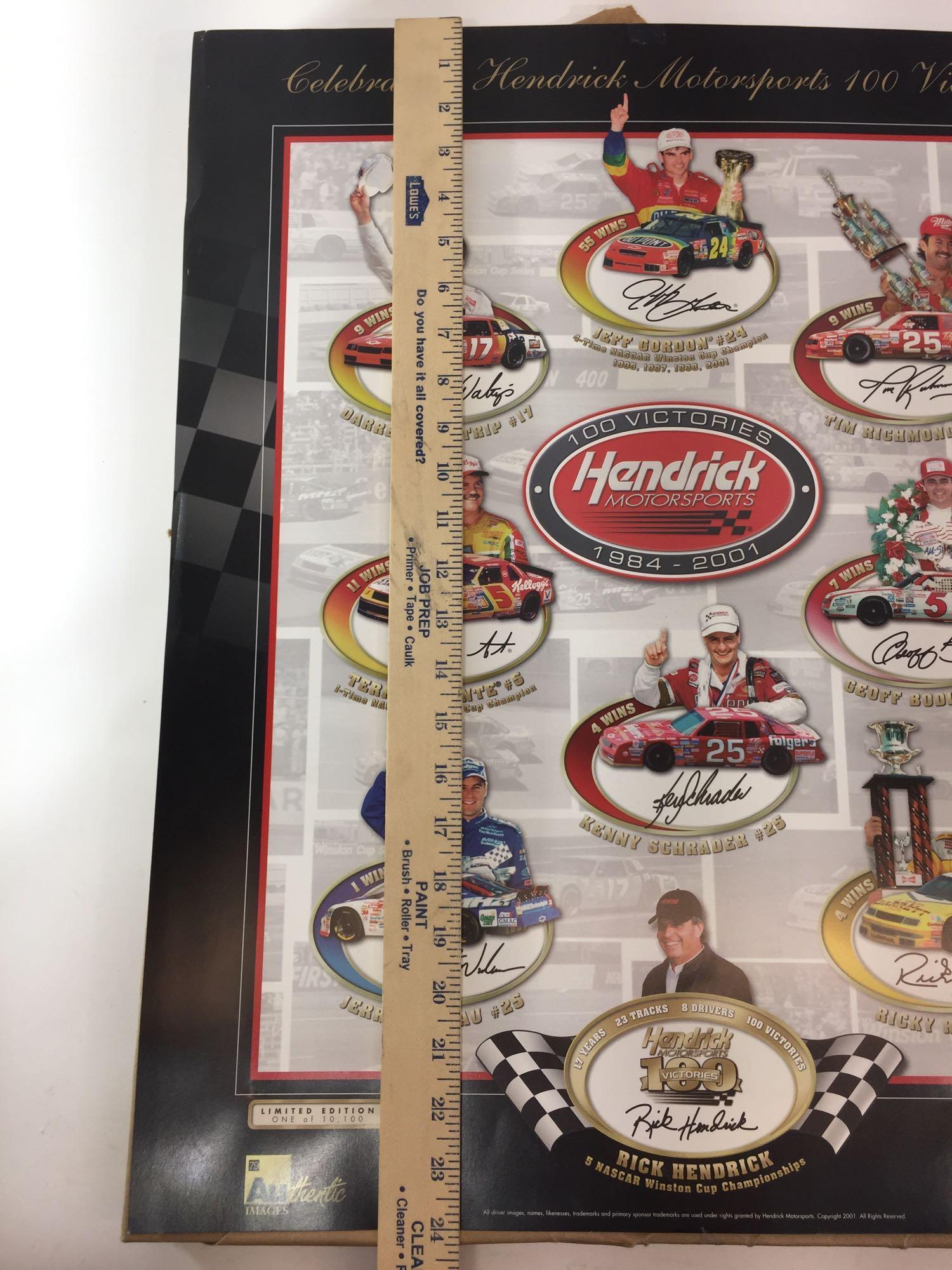 Hendrick Motorsports 100 Victories - Bulk Lot of 200 Posters - 24in Tall, 20in Wide