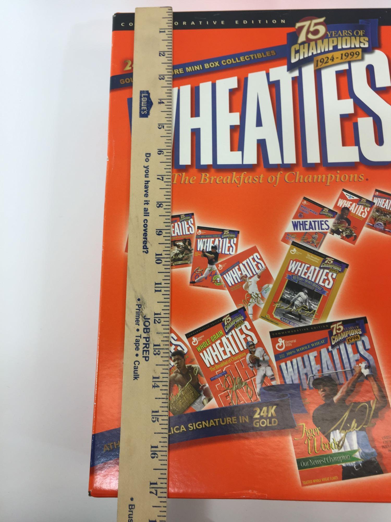 Wheaties 11 Mini-Box Matched Set w/ 24k Gold Signature Replicas