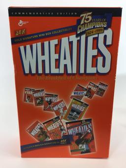 Wheaties 11 Mini-Box Matched Set w/ 24k Gold Signature Replicas