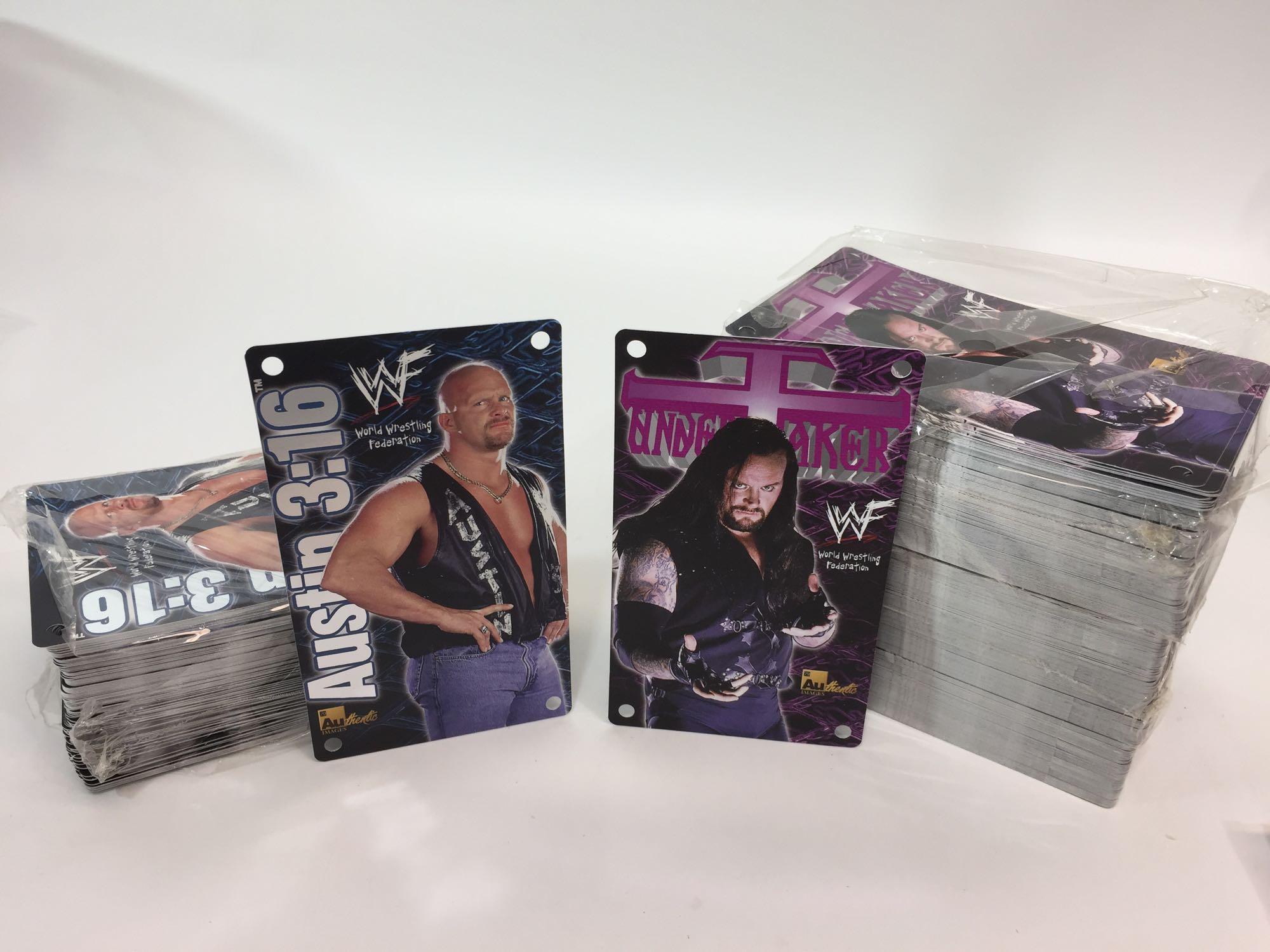 WWF 1999 - Undertaker (250) and Steve Austin (125) Bulk Lot of 375 Limited Edition Cards
