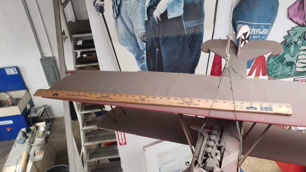 RC Biplane w/remote WWI replica model airplane fok D VII 7795/16 Location: Front Shop