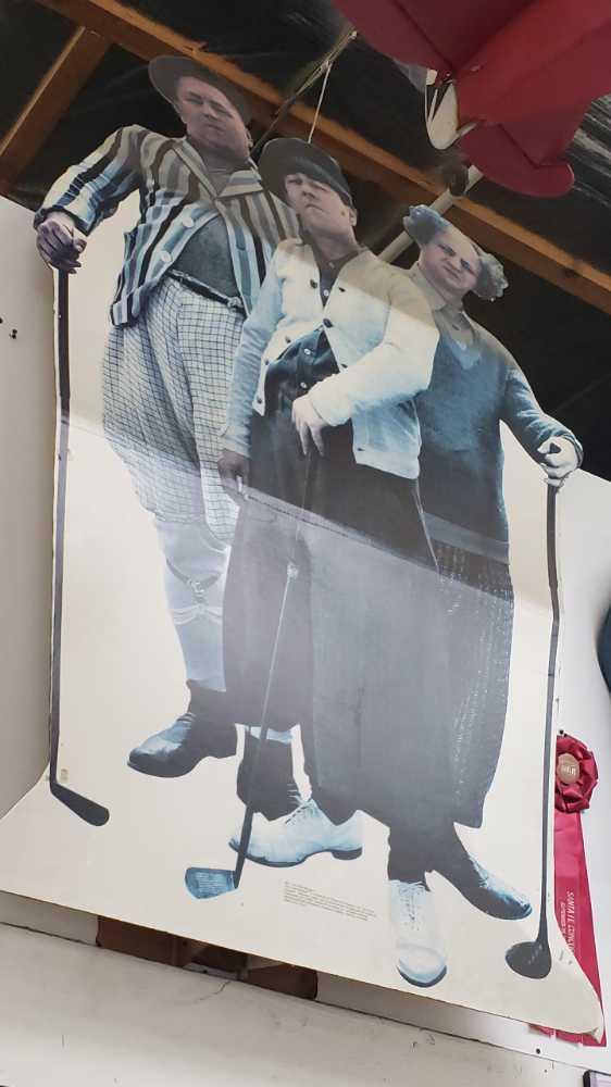 3 stooges standee #221 40in wide 65in tall Location:... Front Shop