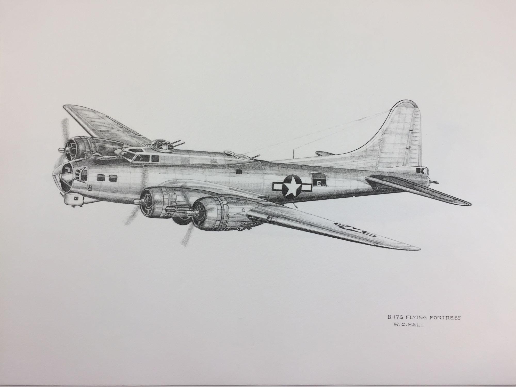 6 W.C. Hall Aviation Prints 11in x 14in