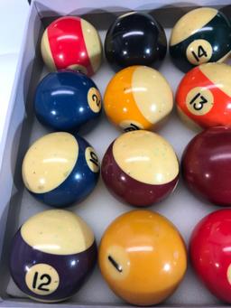 Billiards Pool Ball Set in Box