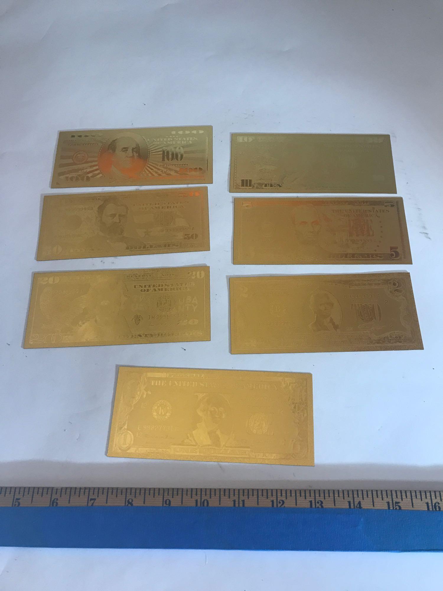 24K Gold Bills 7 Units