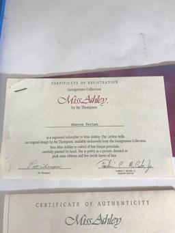 The Littlest Belle Miss Ashley Doll in Box with Certification