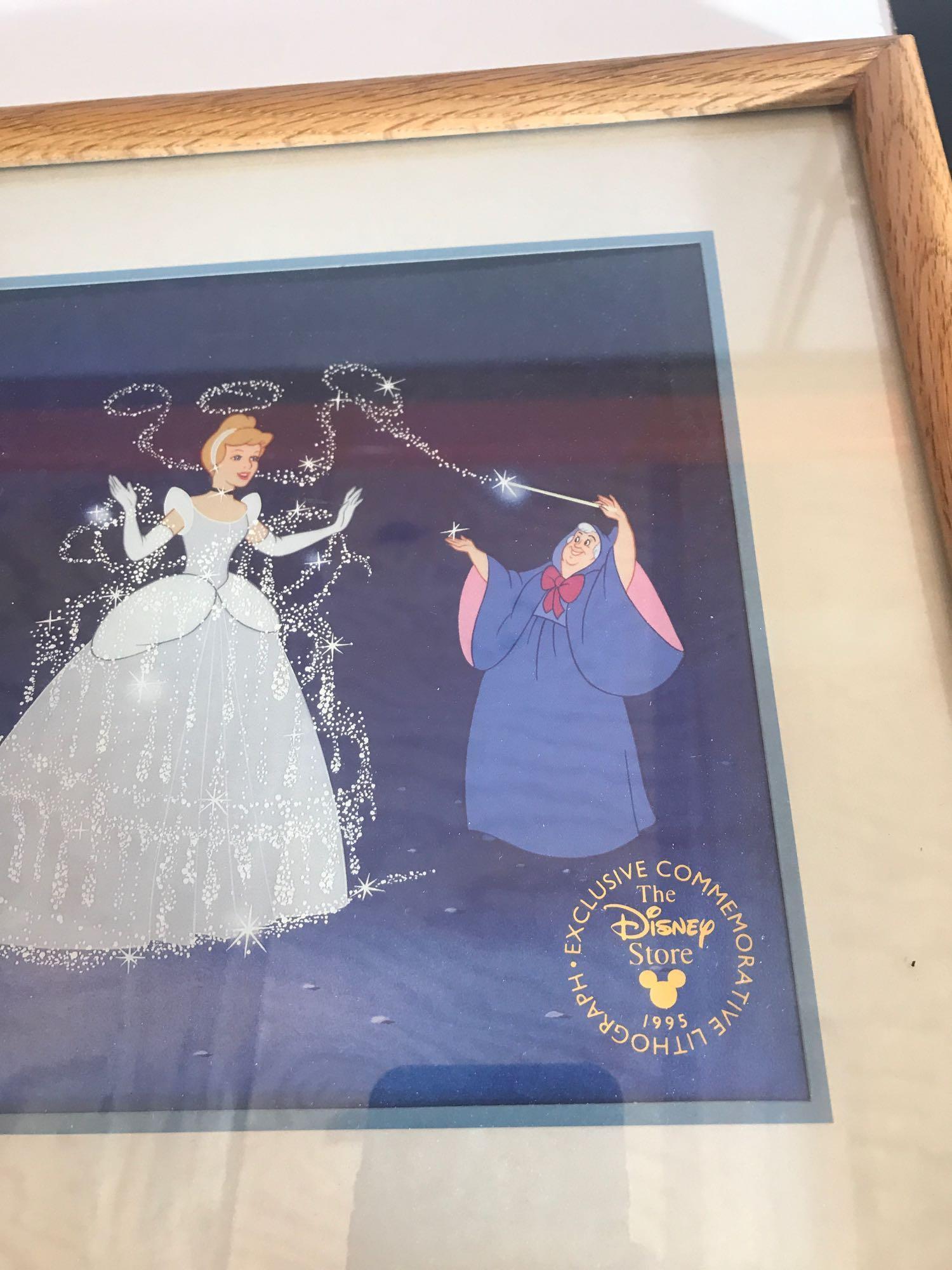 Disney Cinderella 1995 2005 Lithographs 2 Units