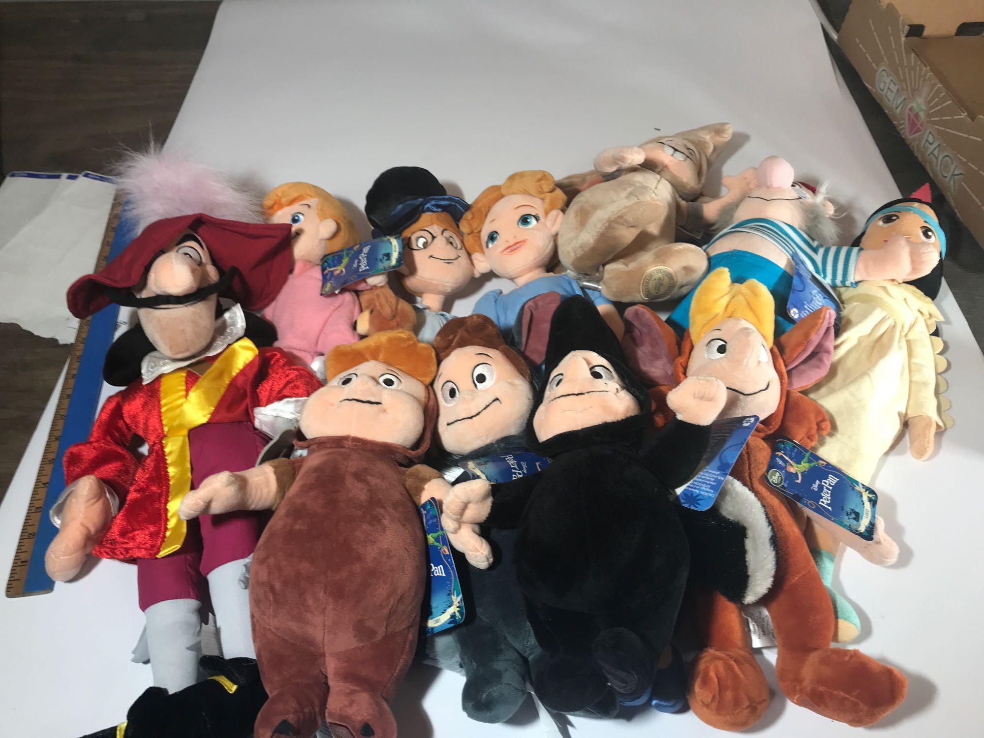 Disney Peter Pan Stuffed Toys 11 Units