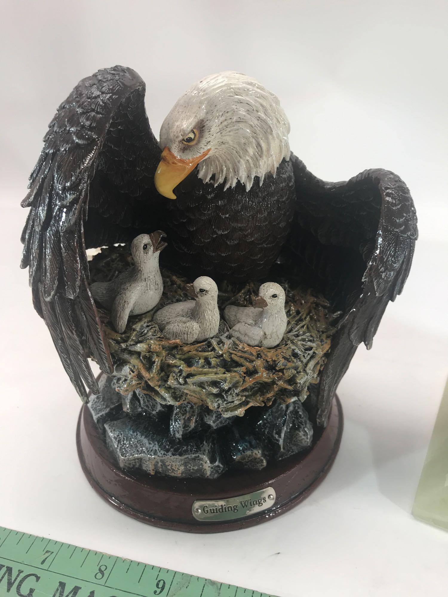 Guiding Wings Bald Eagle And Eagle Brass Statue 2 Units
