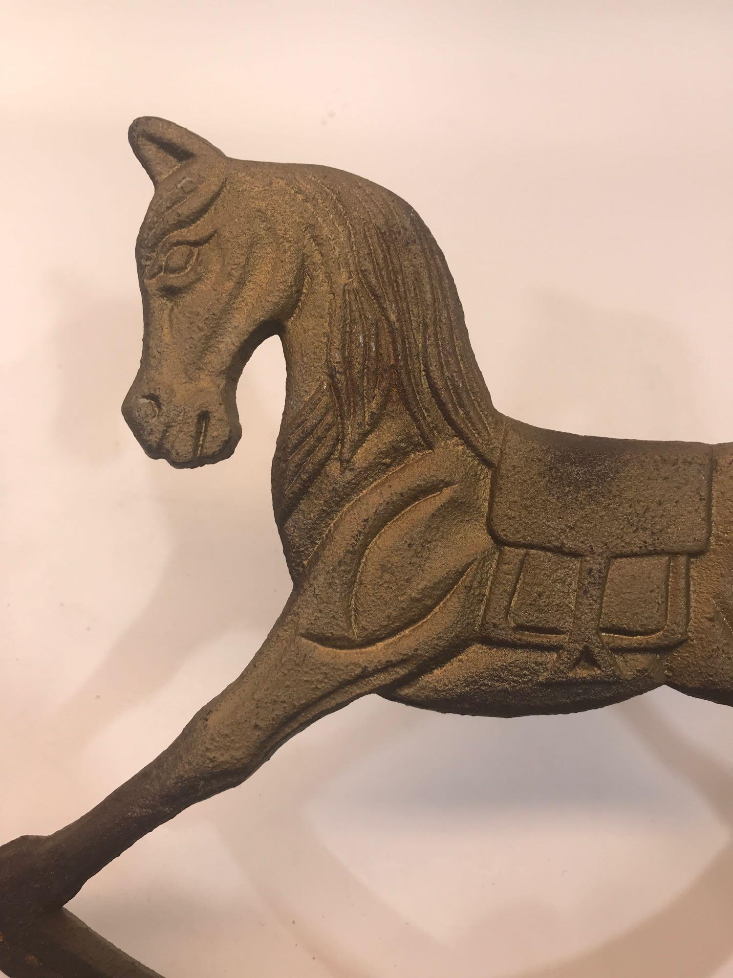 Cast Iron Horse Wall Art Horse Statue 3 Units