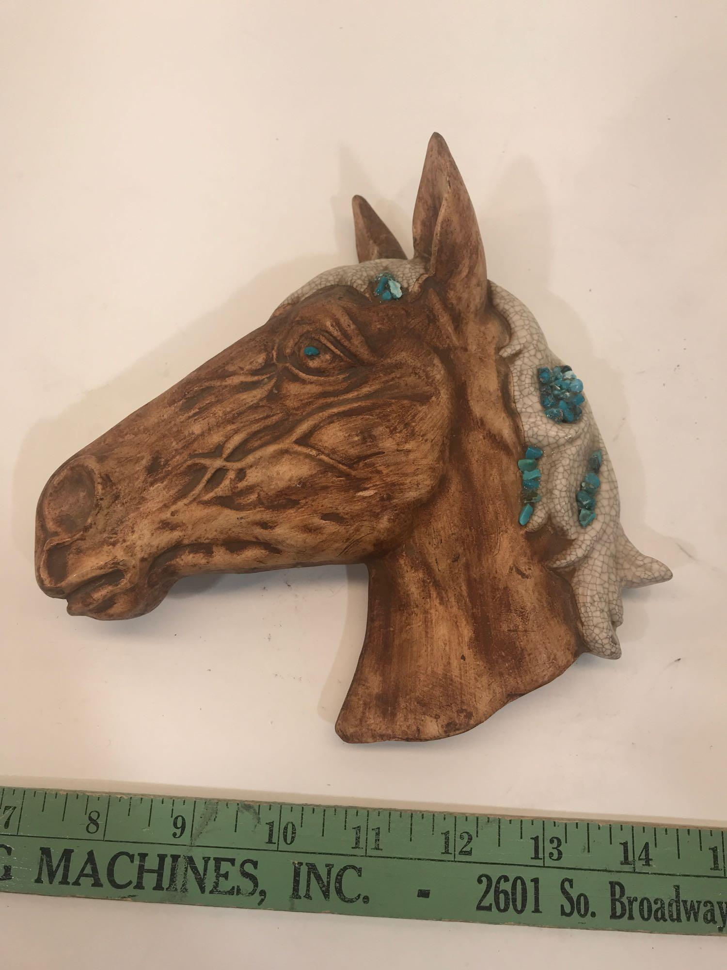 Cast Iron Horse Wall Art Horse Statue 3 Units