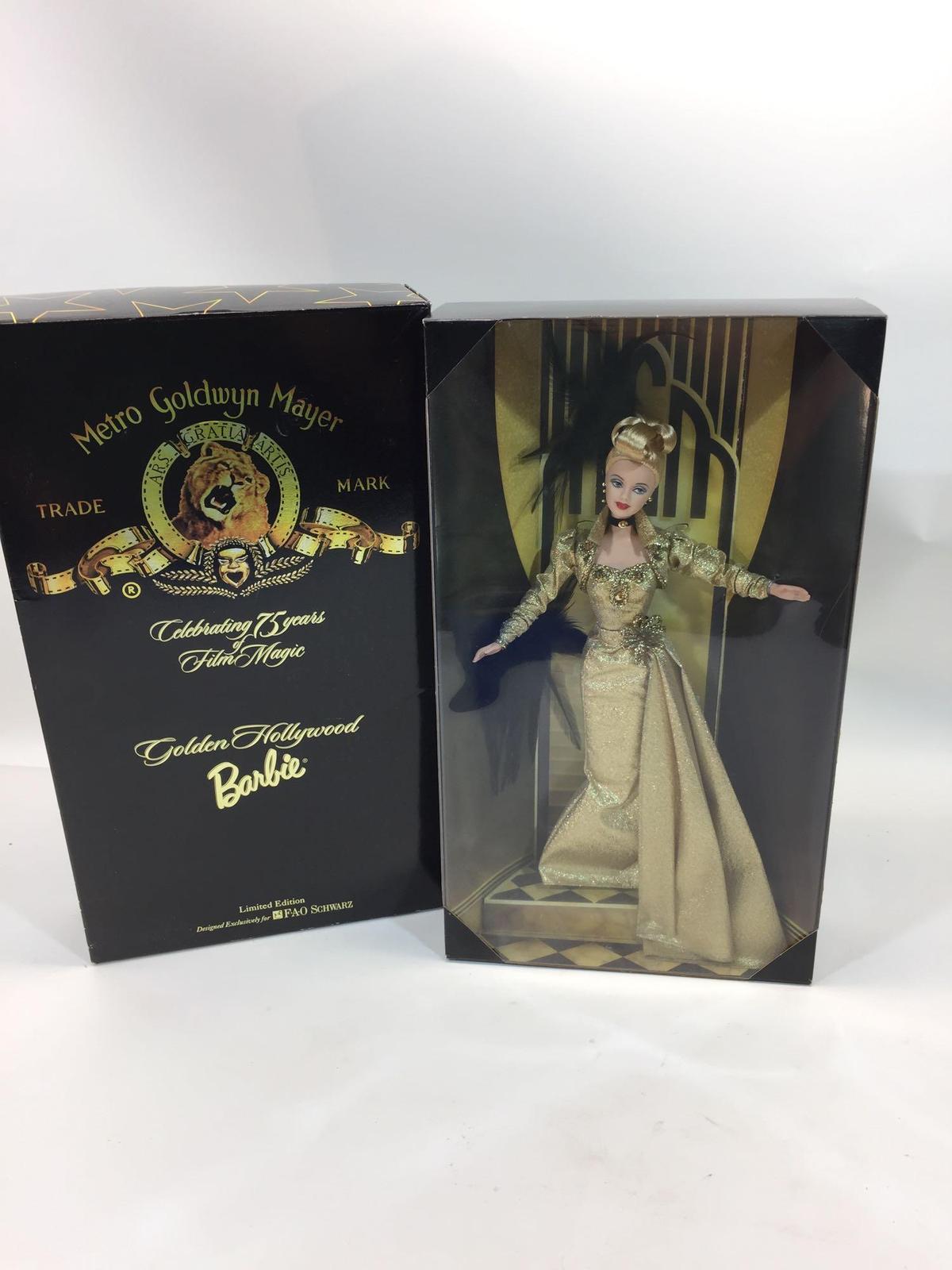 Limited Edition Golden Hollywood Barbie NIB 15.5in Tall