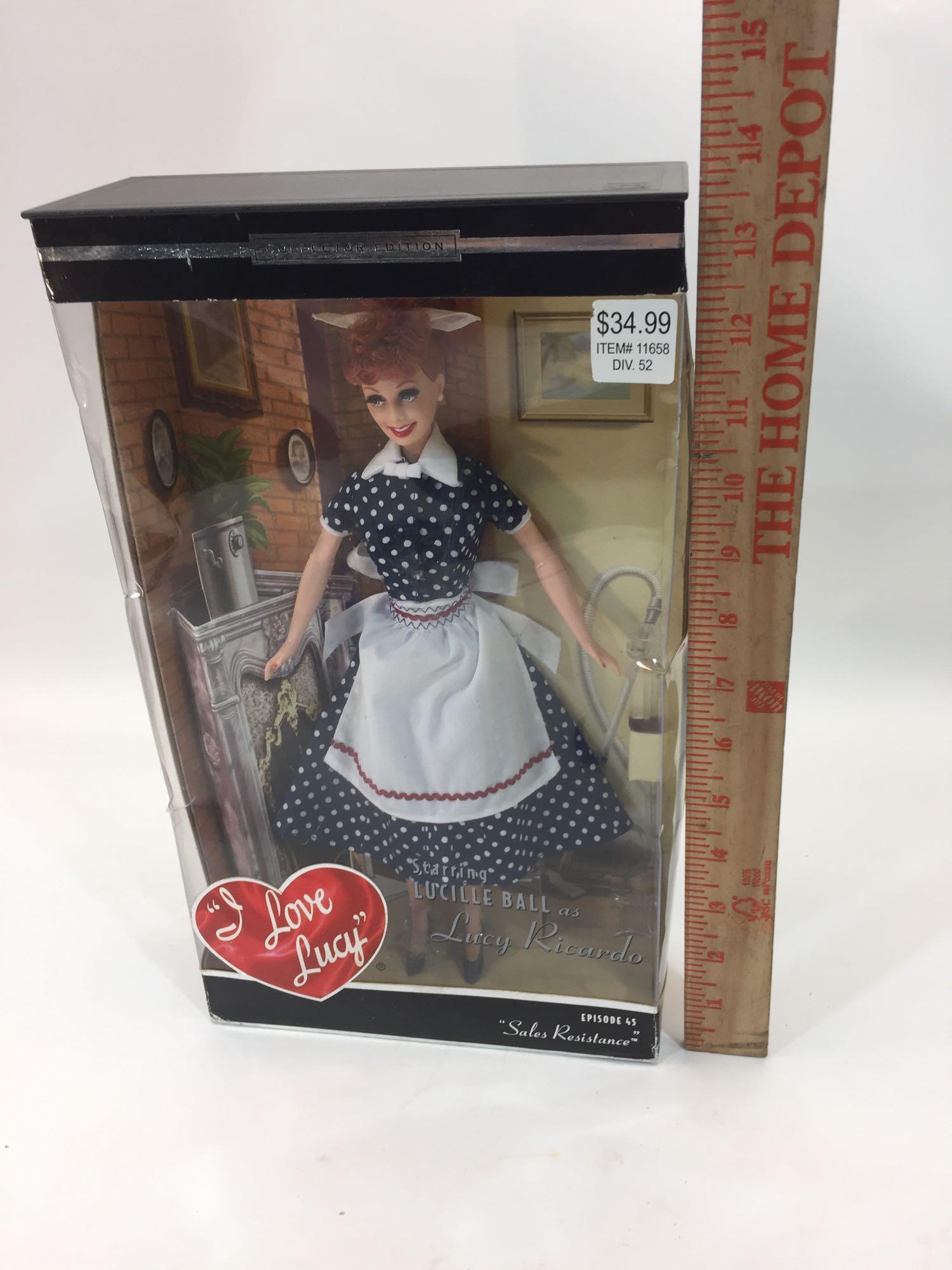 Mattel I Love Lucy Doll in box 14in Tall