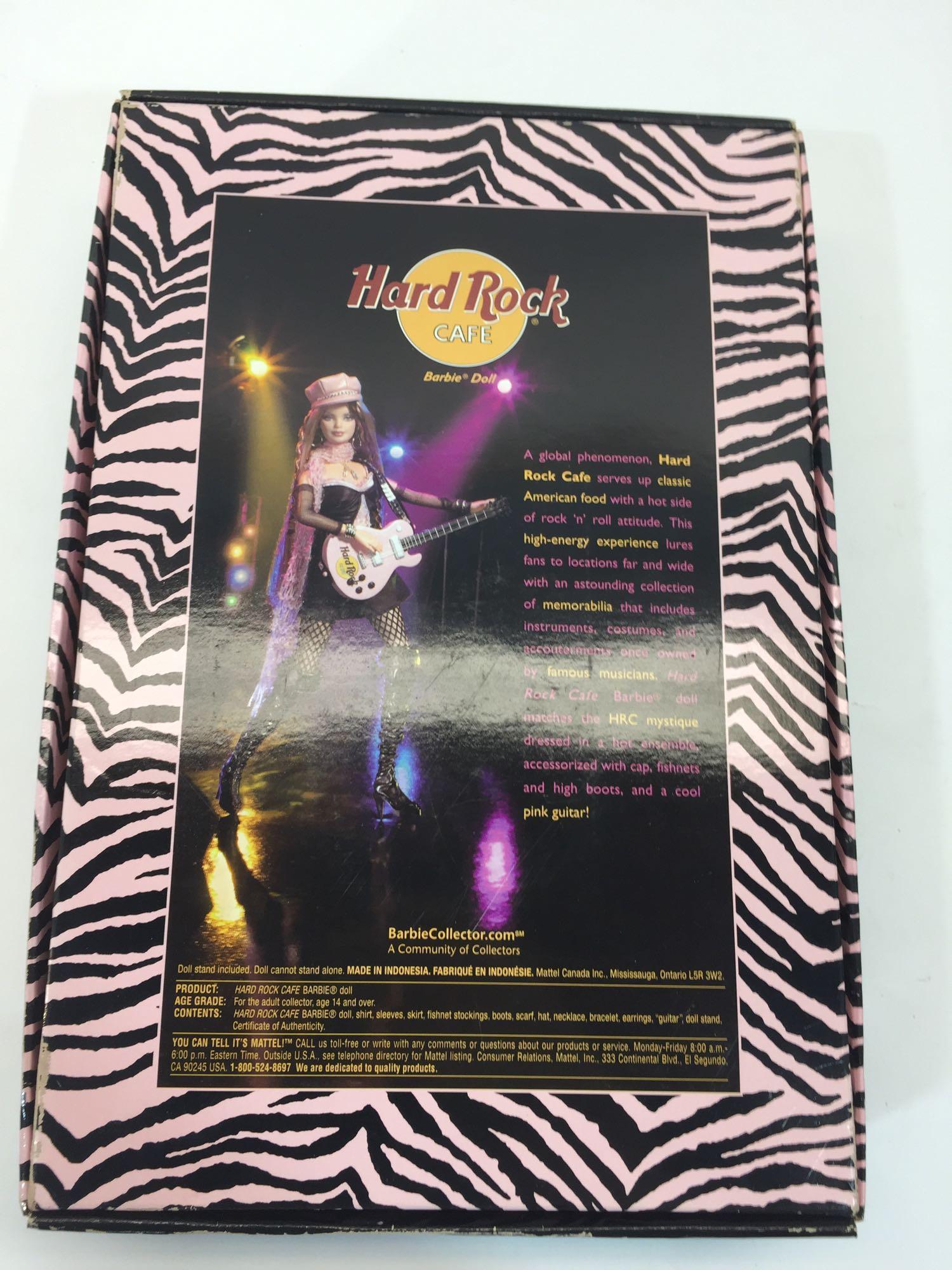 2004 Barbie Collector Hard Rock Barbie Doll with Guitar in Original Box 14in tall