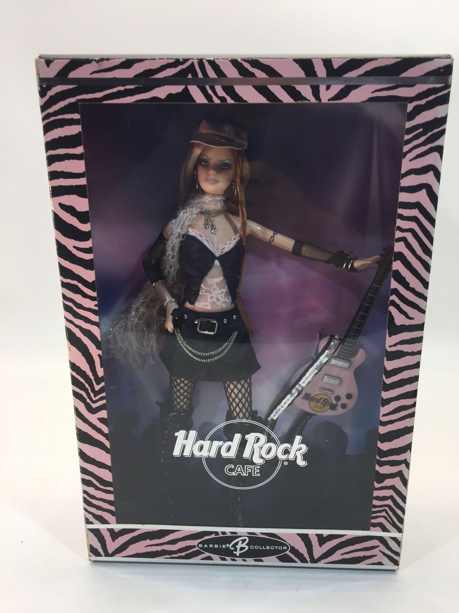 2004 Barbie Collector Hard Rock Barbie Doll with Guitar in Original Box 14in tall